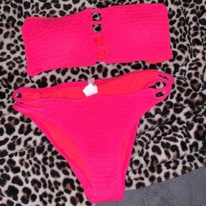 fashion nova hot pink bikini bottoms